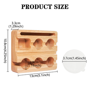 Offre Spéciale 1 ensemble de Capsules de café en bois de caoutchouc outil de remplissage avec 60 pièces joints support de dosettes de café pour dosettes d'origine <span class=keywords><strong>Nespresso</strong></span> - Product Image 2