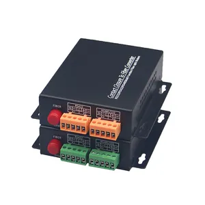 4 Channel Alarm Signal Simplex Contact Closure Over Fiber Burglar Over Fiber Extender Relay Output Transmitter And Receiver