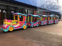 Train sans piste Clown 16 places (rouge/bleu/rose au choix) | Parc à thème extérieur, équipement de loisir pour enfants à vendre