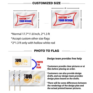 Цветные разноцветные флаги из полиэстера с цифровой печатью - Product Image 3