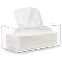 Caixa de acrílico para guardanapos, porta papel, caixa dispensador de toalha para restaurante tissu