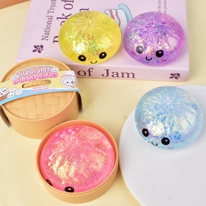 กล่องสุ่มขนมซาลาเปาไส้กลิตเตอร์มอลโทส บีบเล่นได้ บีบคลายเครียด ของเล่นบีบสีสันสดใส - Product Image 4