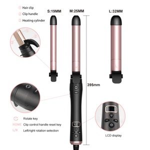 Rizador de pelo automático LCD 3 en 1, para uso doméstico, personalizado, PTC, rápido, iónico - Product Image 5