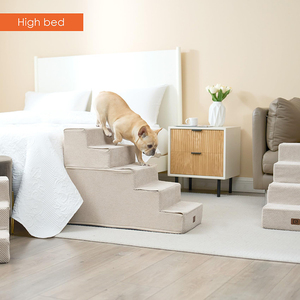 Rampa Plegable Portátil de Espuma para Mascotas, Escalera de Tijera para Perros Pequeños - Product Image 6