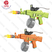 Pistola de agua eléctrica AK M416 MP5, pistola de chorro automática con luz, juguete de verano para niños al aire libre