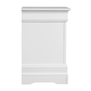 Comodino Tradizionale Bianco con Due Cassetti per Camera da Letto - Product Image 4