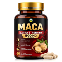Capsules d'énergie Maca, comprimés de puissance, OEM, booster naturel, pilules à base de plantes, complément alimentaire, Maca noire pour hommes