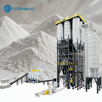 Ligne de production de mortier sec au charbon de bois CORINMAC avec machine de criblage pour carreaux de céramique et machine à adhésif pour mortier haute température
