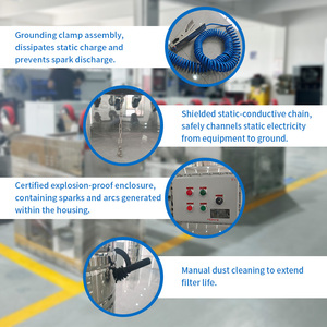 <span class=keywords><strong>Aspirateur</strong></span> industriel électrique antidéflagrant ATEX haute efficacité, capacité 65L, pour vente directe en usine et atelier - Product Image 4