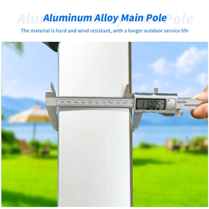 Parasol de terrasse de qualité hôtelière avec base à eau stable, protection solaire extérieure haut de gamme pour les centres de villégiature et les restaurants - Product Image 6