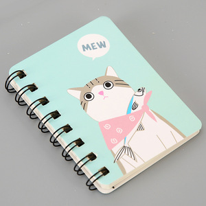 Caderno Espiral Personalizado WD 60gsm A7 com Design de Monstro de Desenho Animado, 80 Folhas, 102x78mm, Diário de Bolso Portátil - Product Image 3