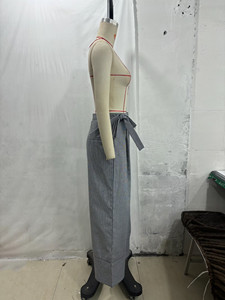SHENZHU European <strong>and</strong> American Women's Clothing 26 New Style Mid-Waist Straight Leg <strong>Trousers</strong> with Bow Decoration 1904033 2704033 - Product Image 4