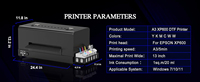 Mini Impresora DTF A3+ A3 de 13 Pulgadas con Cabezal XP600 y Máquina de Transferencia de Calor Rollo a Rollo para Cabezal de Impresión XP600 de 33 cm 30 cm
