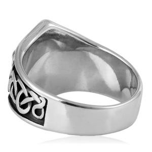 yunnique Men's Stainless Steel Five Pointed Star <b>Ring</b> Retro Style Jewelry Gift For Him - Product Image 4