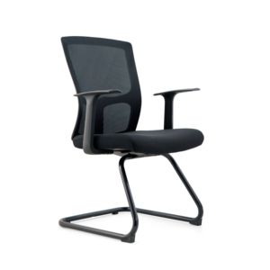 Chaise <span class=keywords><strong>de</strong></span> <span class=keywords><strong>bureau</strong></span> <span class=keywords><strong>ergonomique</strong></span> moderne à dossier moyen en maille avec base en arc pour la maison et les salles <span class=keywords><strong>de</strong></span> réunion - Product Image 1