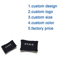Coussin de présentation personnalisé en velours suédé noir pour bagues, bijoux, montres et bracelets