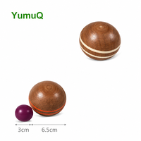 Jeu de boules de pétanque en bois YumuQ, jeu de bocce pour l'extérieur, jeu de boccia avec sac de transport pour la pelouse, la plage et les sports de plein air