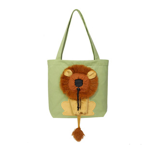 Vendita calda Costume carino a forma di <span class=keywords><strong>leone</strong></span> borsa a tracolla per animali domestici borsa a tracolla portatile per gatti borsa da trasporto esterna per cuccioli di cane borse per gatti - Product Image 6