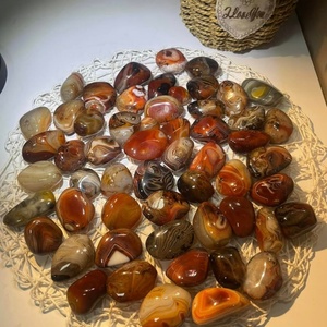 Pierre de palmier en agate rouge sardonyx de haute qualité en gros, cristal de guérison Feng Shui, artisanat populaire - Product Image 2