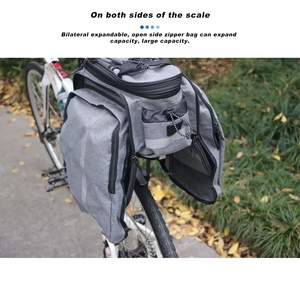 RIDERACE-<span class=keywords><strong>Sacoche</strong></span> de vélo pour vélo, <span class=keywords><strong>sacoche</strong></span> de guidon, <span class=keywords><strong>porte</strong></span>-bagages, grande capacité - Product Image 5
