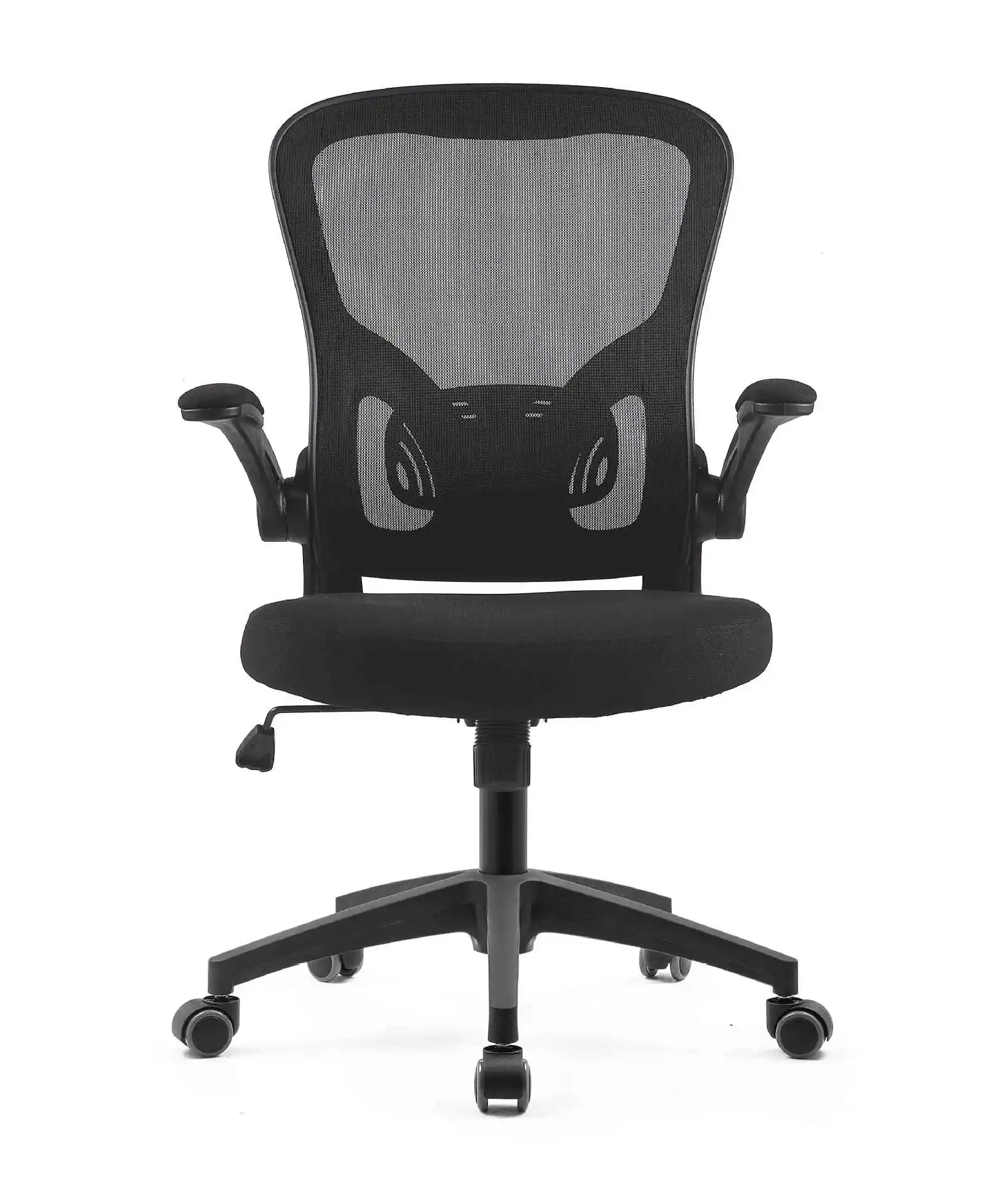 Silla ejecutiva de malla de tela giratoria negra de alta calidad, sillas de oficina de red, escritorio de oficina en casa y silla para invitados