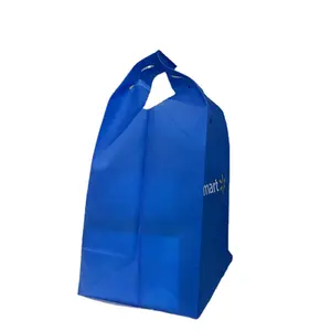 Walmart-Camiseta de supermercado y bolsas de mano, Impresión de pantalla de seda sin AZO, fácil degradación, bolsas de compras no tejidas