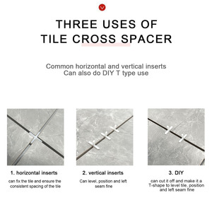 Distanziatori incrociati Premium per piastrelle da esterno Spacers-2mm 2.5mm 3mm per l'installazione di pavimenti e pareti in porcellana ceramica - Product Image 4