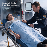 Couverture auto-chauffante active pour la prévention de l'hypothermie, meilleure que la couverture d'urgence traditionnelle en feuille de Mylar pour les secours en extérieur