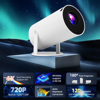 Projecteur Portable Domestique HT88 Ultra Haute Définition, Projection Sans Fil Miroir d'Écran, Projecteur Intelligent LCD Android 3D, Rivalise avec le HY300