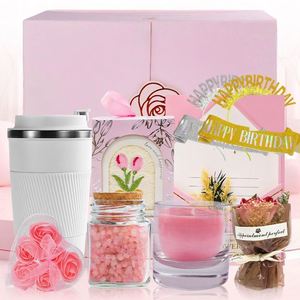 Coffret cadeau Xiangpin pour femmes avec couverture douce et gobelet isotherme - Coffret de relaxation spa pour mariage, anniversaire, cadeaux de vacances - Product Image 3