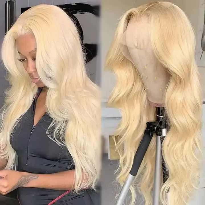 613 Lace Frontal Wig Blonde Body Wave Lace Front Wig 13x4 13x6 Pre Plucked Colored Lace Front Human Hair Wigs For Black Women
