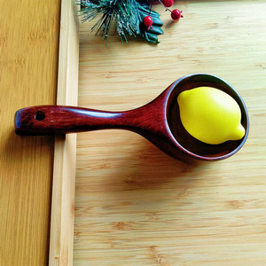 Cuillère à riz en bois de style japonais, grande louche à soupe, anti-brûlure, cuillère à collation populaire en ligne, prête à être expédiée - Product Image 2