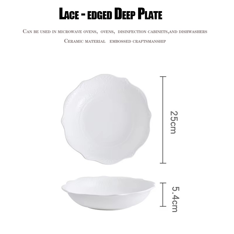 Plato hondo de encaje dolly 10 contrapunto
