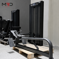 Máquina de remo sentado comercial con selector para entrenamiento de fuerza de espalda para gimnasios y clubes de fitness