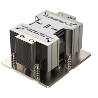 Refroidisseur de processeur de serveur COOLSERVER SP7 2US87, 5 caloducs, base en cuivre, deux ventilateurs PWM à roulement à billes, TDP 400W pour boîtier d'ordinateur
