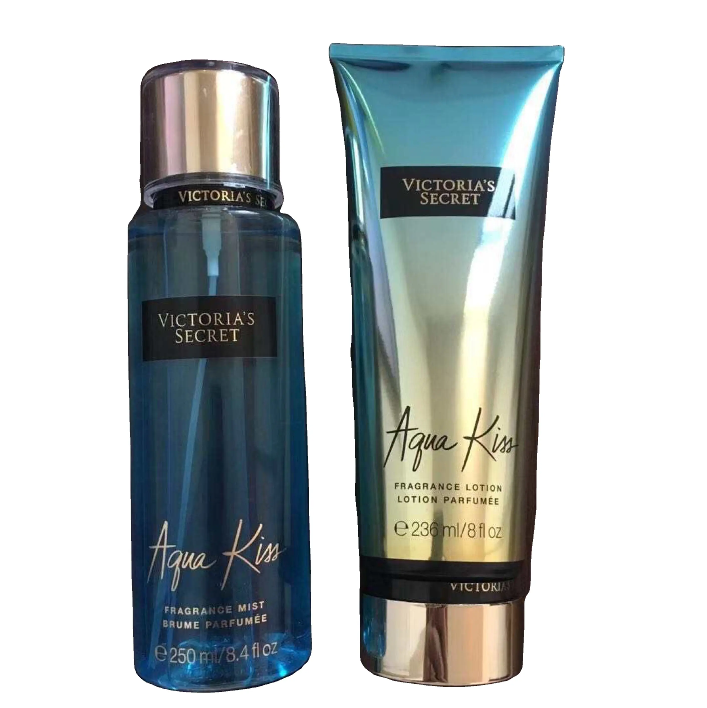 RTS Various 250ml Victoria Perfume spray and 236ml Body Lotion set For Women