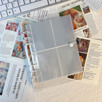 Pochettes photo personnalisables en PP sans acide, pages de recharges A5 pour classeur à 6 anneaux