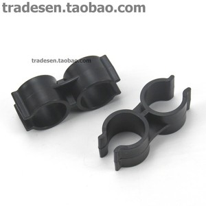 PVC Double Head Pipe <b>Clamp</b> H Type Butterfly <b>Clamp</b> Double U Shape Pipe Holder <b>Parallel</b> Connection Fitting - Product Image 1