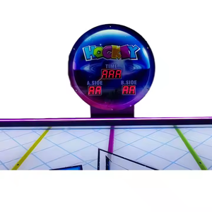 Máquina de Hockey de Aire Curva Operada con Monedas, Juego de Hockey de Aire para Interiores, Máquina de Juegos Arcade Operada con Monedas para Niños - Product Image 6