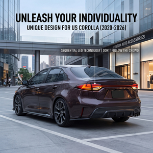 HCMOTIONZ Feux Arrière LED Toyota US Corolla Berline 2020-2026 E210 Animation Démarrage Séquentiel 3 Pièces - Product Image 2