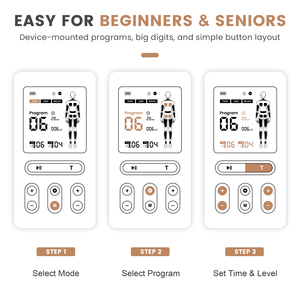 Dispositivo de Terapia de Electroimpulsos, 60 Modos, 20 Niveles de Intensidad, Alivio del Dolor Muscular de Cuello y Hombros, Máquina TENS - Product Image 4