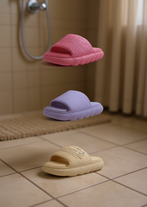 Sandali EVA da donna beige taglia 29, ultra morbidi, infradito a punta aperta, per tutte le stagioni, ciabatte da casa - Product Image 2