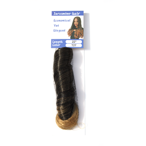150g 22 pouces Cheveux synthétiques pour tresses françaises, bouclés en spirale au crochet, mèches pour tresses africaines - Product Image 6