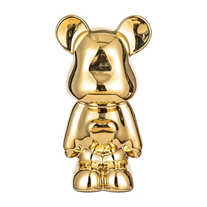 Commercio all'ingrosso di alta qualità popolare oro amore cuore forma di orso in ceramica moneta moneta banca per la vendita - Product Image 1