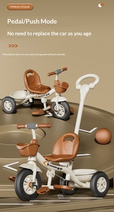 <span class=keywords><strong>Triciclo</strong></span> para Bebés BN con Marco de Acero Rojo, Ajustable y Portátil para Niños de 1 a 6 Años con Rueda Auxiliar - Product Image 3