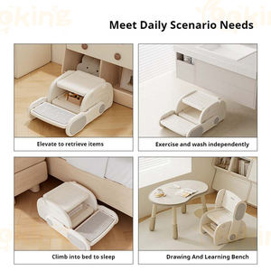 Repose-pieds <span class=keywords><strong>pliable</strong></span> 2 en <span class=keywords><strong>1</strong></span> pour bébé en plastique pour enfants - Product Image 5