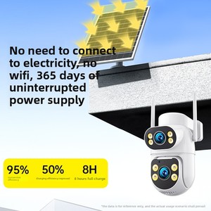 SunYoung 4G Outdoor Remote <b>Night</b> <b>Vision</b> CCTV <b>Camera</b> 360 Waterproof Solar-Powered PTZ No Electricity Network 360. Panoramic View - Product Image 2