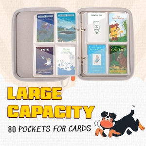 Étui à <span class=keywords><strong>cartes</strong></span> pour <span class=keywords><strong>Yoto</strong></span> Card Binder Album Pouch Storage Organizer Sleeves Portable Soft Zipper Folder for <span class=keywords><strong>Yoto</strong></span> Player Audiobook Card - Product Image 4