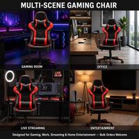 Chaise de jeu en cuir PU ALINUNU avec logo personnalisé pour un usage domestique, chaise de jeu ergonomique avec accoudoirs 2D