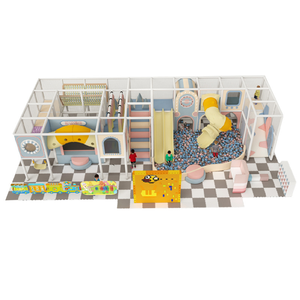 100 ㎡   Aire de jeux intérieure pour enfants, parc d'attractions souple avec labyrinthe et équipement de trampoline - Product Image 5